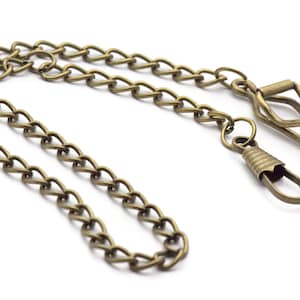 Bronze Pocket Watch Chain, Pocket Watch Accessories, Pocket Chain