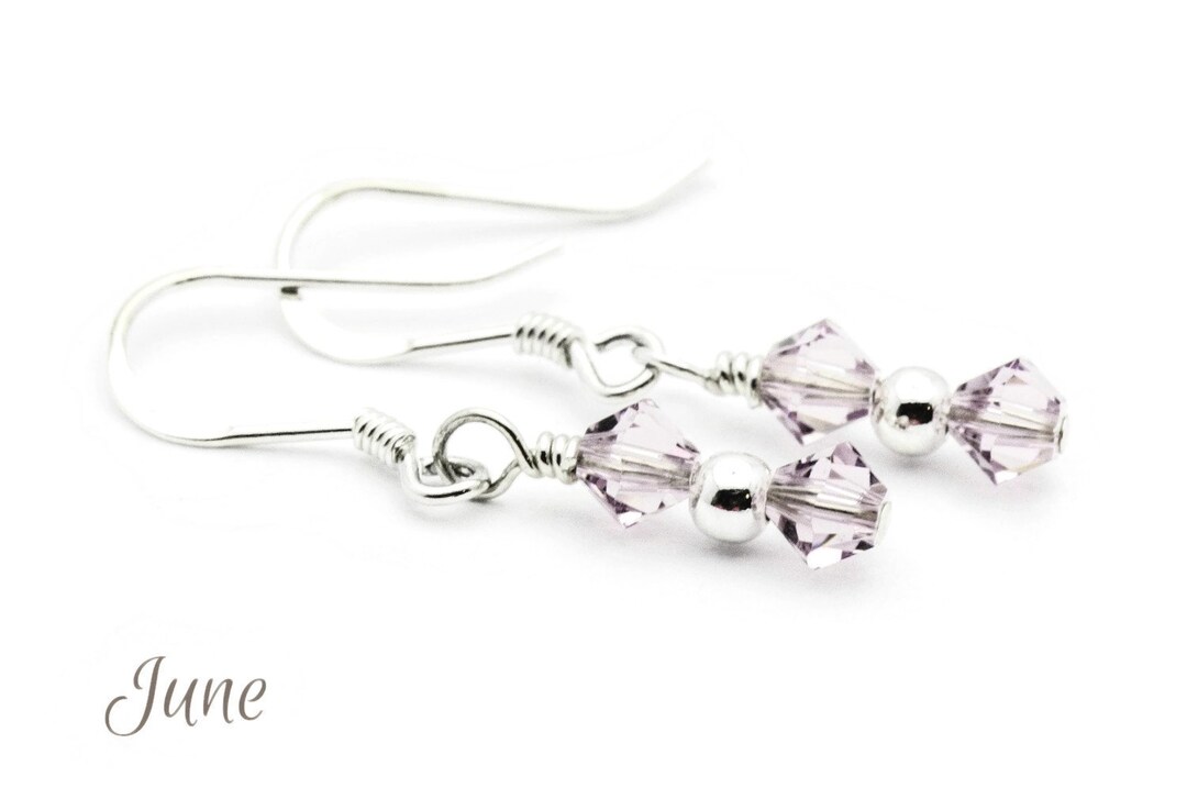 June Birthstone Earrings Alexandrite Birthstone Earrings Etsy