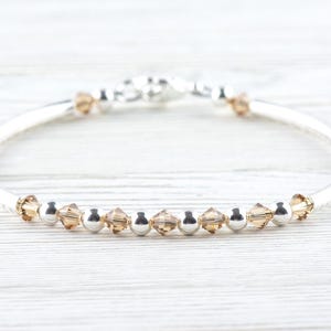 November Birthstone, Topaz Birthstone Bracelet, Birth Month Bracelet, Birth Stone Bracelet, November Bracelet Gift image 1