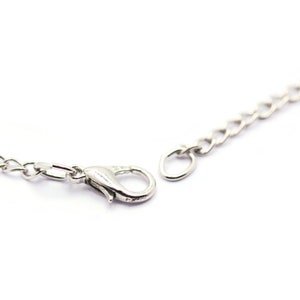 Puede incluir: Un collar de cadena de plata con cierre de mosquet&oacute;n.