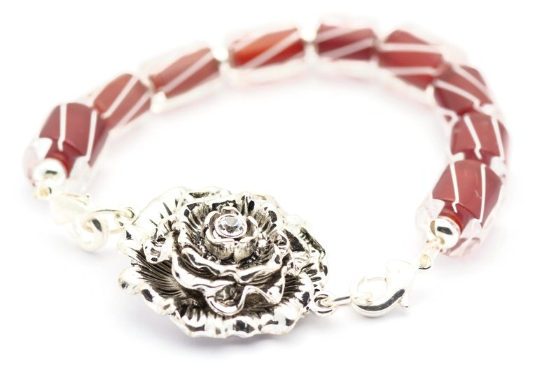 Silver Rose Stretchbandskoppling • Armbandsfokus bild 4