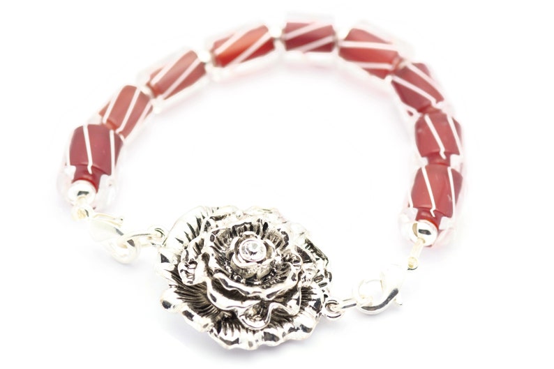 Silver Rose Stretchbandskoppling • Armbandsfokus bild 5