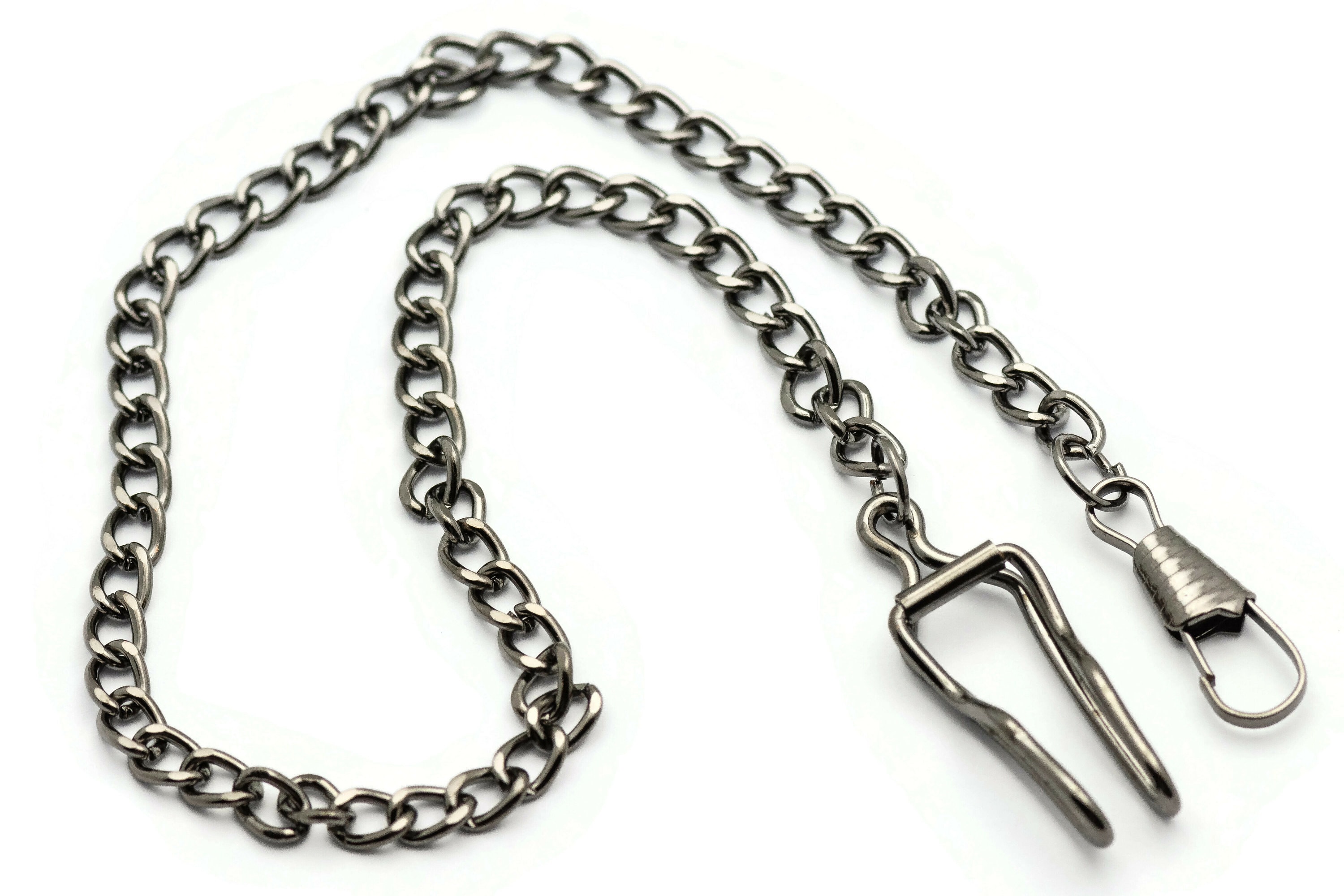 BLACKSIGN × galcia pocket watch chain Gunmetal Pocket Watch Chain, Pocket Watch Accessories, Pocket