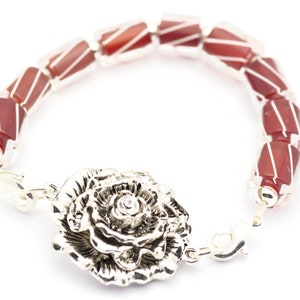 Silver Rose Stretchbandskoppling • Armbandsfokus bild 6