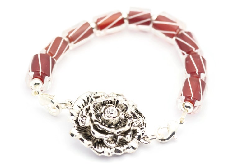 Silver Rose Stretchbandskoppling • Armbandsfokus bild 6