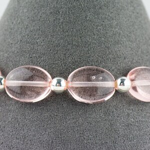 Pink Rose Interchangeable Stretch Beaded Watch Band • Medical ID Bracelet • Single Strand • Handmade Jewelry image 6