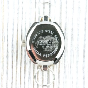 Braunes Zifferblatt Strassverziertes silberfarbenes quadratisches Zifferblatt • DIY Perlen Uhr • Schmuckherstellung • Analog • Schlaufen und Batterie enthalten Bild 2