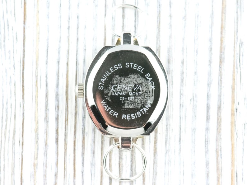 Braunes Zifferblatt Strassverziertes silberfarbenes quadratisches Zifferblatt • DIY Perlen Uhr • Schmuckherstellung • Analog • Schlaufen und Batterie enthalten Bild 2