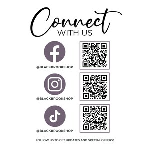 以下が含まれることがあります： ソーシャルメディアで私たちとつながりましょう。Facebook、Instagram、TikTokでフォローしてください。QRコードをスキャンして、ソーシャルメディアページにアクセスしてください。