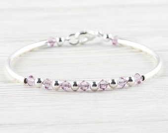 June Birthstone, Alexandrite Birthstone Bracelet, Birth Month Bracelet, Birth Stone Bracelet, June Bracelet Gift