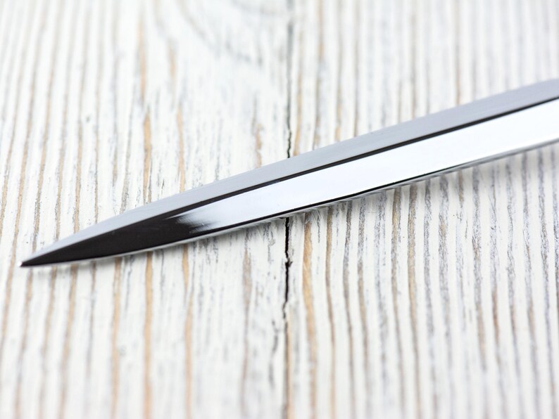 Purple Haze Glass Beaded Silver Letter Opener • Paper Knife • Desk Accessory image 6