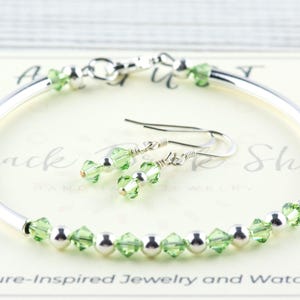 Geboortesteen augustus, armband peridot, armband geboortemaand, armband geboortemaand, armband geboortesteen, cadeau armband augustus afbeelding 3