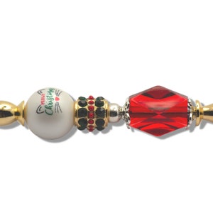 Meowy Christmas Beaded Letter Opener, Cat Lover, Hand Opener, Holiday Gift, Office Tools, Envelope Opener