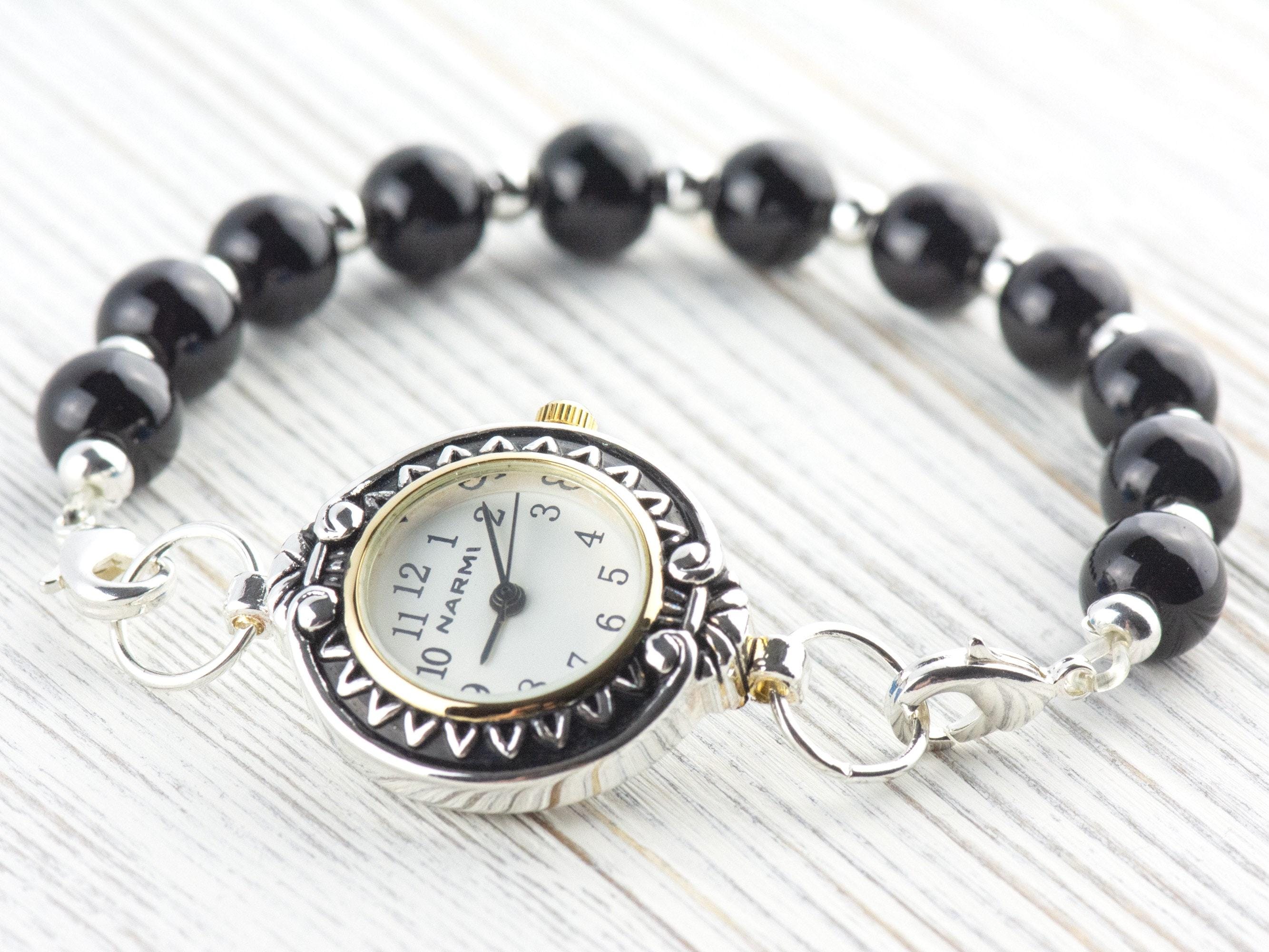 Sunflower White Dial Two-tone Round Watch Face • DIY Beading Watch ...