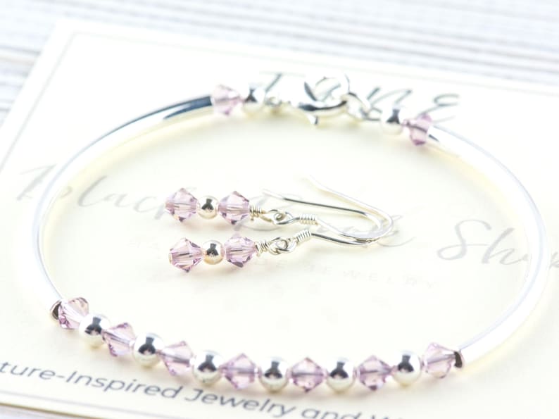 June Birthstone, Alexandrite Birthstone Bracelet, Birth Month Bracelet, Birth Stone Bracelet, June Bracelet Gift image 3