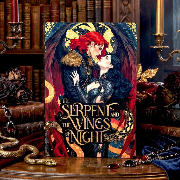 The Serpent and the Wings of Night Dust Jacket | Oraya Raihn Vampire Fantasy Book Cover
