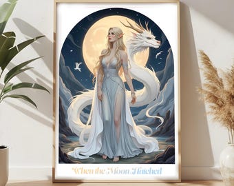 Póster digital – Reave / Póster de fantasía / Inspirado en Cuando la luna eclosionó