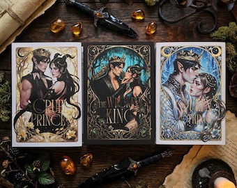 Juego de sobrecubierta de 3 piezas: El Príncipe Cruel, El Rey Malvado y La Reina de la Nada / Jude y Cardan