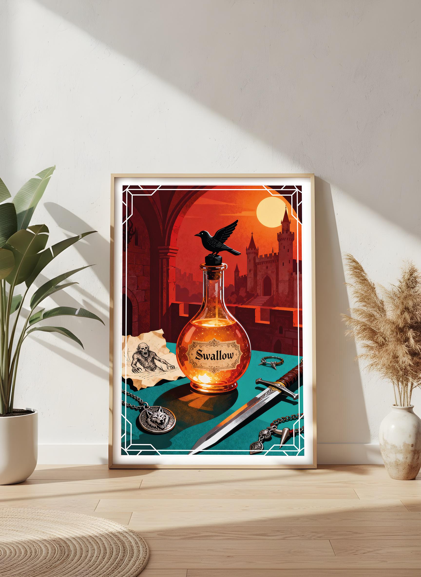 Velixir Poster Witcher Potion Poster: Fantasy Elixir Swallow Art (digital Download) - Etsy