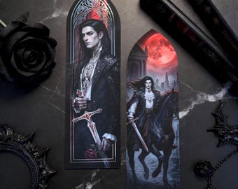 Gabriel de Leon, Empire of the Vampire inspired - Silver foil Bookmark