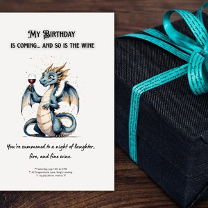 Biglietto d'invito di compleanno modificabile / Biglietto personalizzabile / Download digitale istantaneo / Modello di busta / Modello Canva modificabile