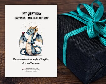 Editable birthday invitation Card |  Personalized card | Instant Digital Download | Envelope template | Editable Template in Canva
