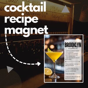 The Brooklyn Cocktail Recipe Magnet