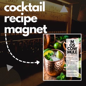 Moscow Mule Cocktail Recipe Magnet