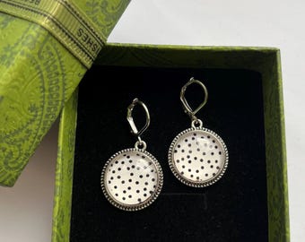Orecchini regalo a pois I regalo dell'ultimo minuto Gioielleria Madre Mamma Sorella Figlia Fidanzata Moglie Ragazza Signore Natale Compleanno Anniversario