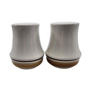 Vintage 1970s salt and pepper shakers set mid-century