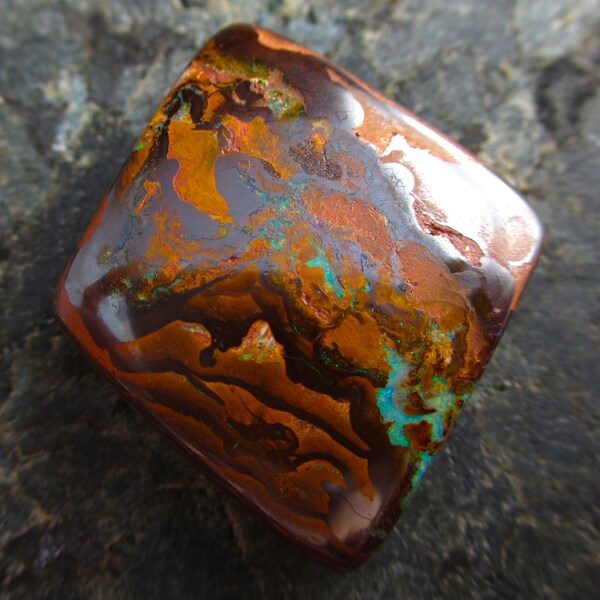 Super Sale! Koroit Boulder Opal Bead - Australian Boulder Drilled -  Bead #10