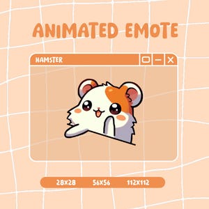 Bongo Hamster Emote / Animated emote / Emotes for Twitch and Discord