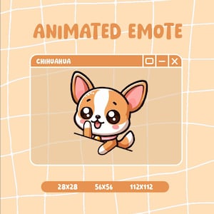 Bongo Chihuahua / Animated Dog emote / Emotes for Twitch and Discord