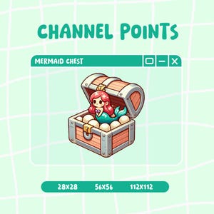 Mermaid Chest / Channel Points / Emotes for Twitch and Discord