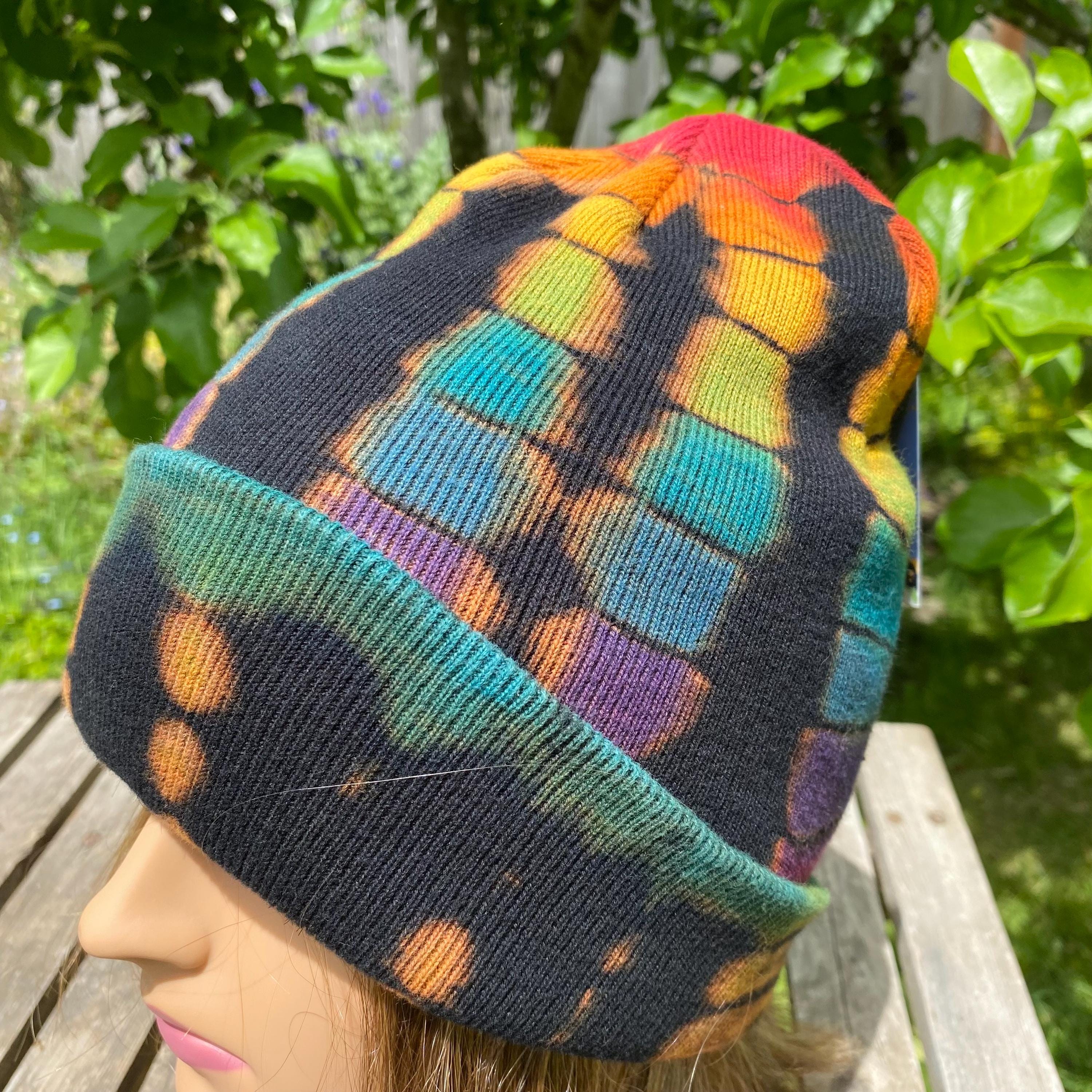 Diy Dye Knitted Hat KNITTING PATTERN Two Color Bubble Hat Pattern