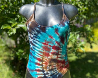 Exclusive ~ Hand Tie-Dyed Bodysuit~Size Large