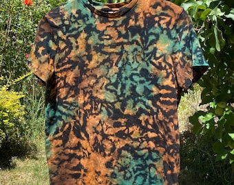 Rich Earth Tone Fall Colored Hand-Dyed: Women's Medium Cotton Fall Top