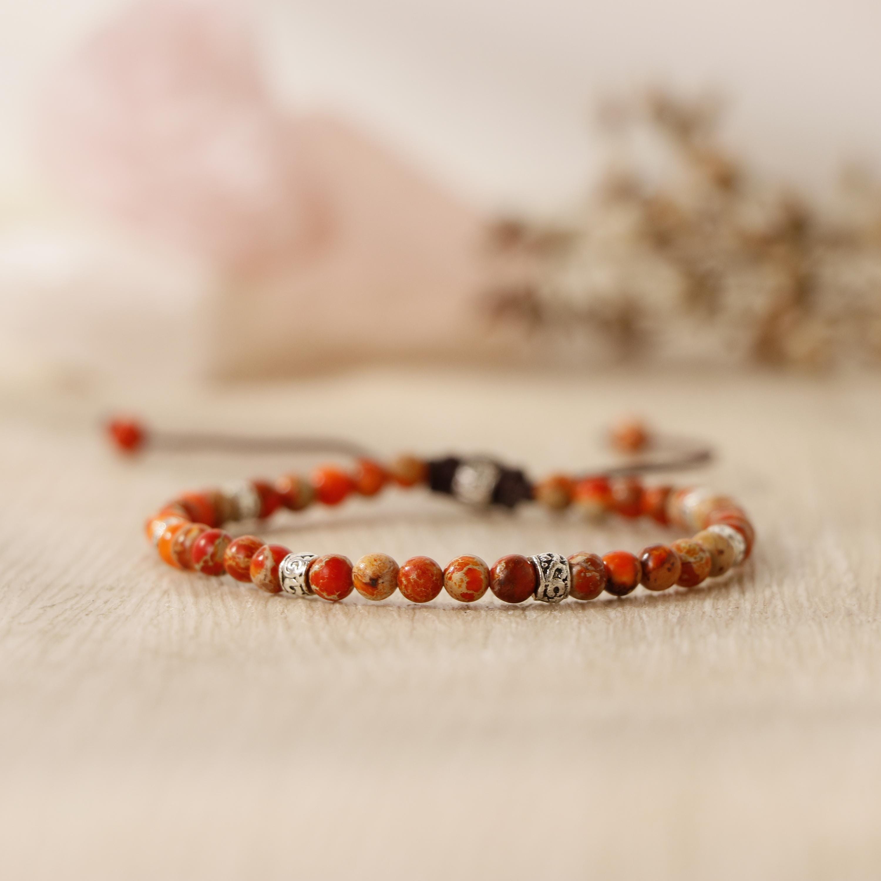 Orange stone bracelet - Etsy 日本 Orange stone bracelet - Etsy 日本