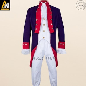 Brand New Handmade American Revolutionary War Uniform - Continental Army Soldier - Custom Size -  Historical Clothing - Traditional Uniform