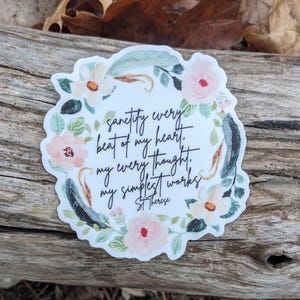Catholic sticker - St Therese sticker - St Therese daily offering - planner sticker - inspirational sticker -water bottle sticker