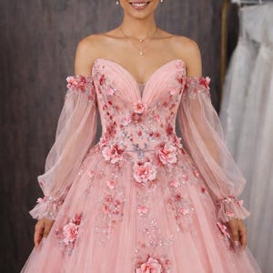 etsy pink wedding dress Pink Wedding Dress