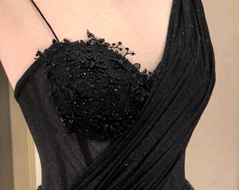 Robe Cocktail BCBG Maxazria Sans Bretelles Plissée - Taille 6 - Neuve Sans étiquette