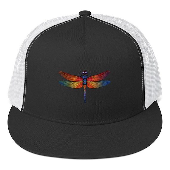 Dragonfly 2 Custom Trucker Hat, 5 Panel Hat, Teenage Girl  display picture 3