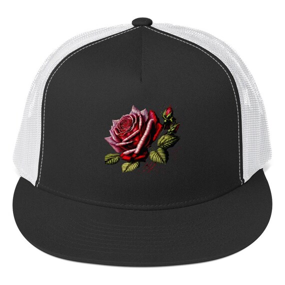 ⭐️ Rosé Snapback Trucker Hat ROSE SNAPBACK TRUCKER HAT BLACK main image 4