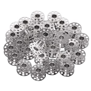 Metallspulen für Nähmaschine, langlebige & kompatible leere Metallspulen Nähgarnrollen, 2 cm Durchmesser Metallspulen für Nähmaschinen