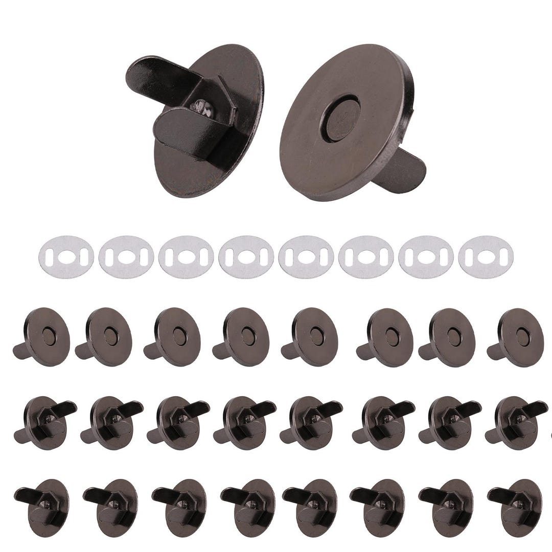 14mm Magnetic Snap Fasteners With 2 Backing Washers – Anti-rust Metal ...