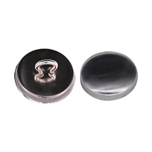 Silver Metal Self Cover Buttons: DIY Clothing Decoration, Repair (50/100 Pieces)