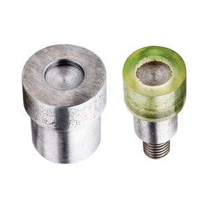 Double Cap Rivets Setting Dies Tubular Fixing Dies Set for Blue Hand Press Machine DIY Projects, Leathercrafts, Handbag, Repair Clothing
