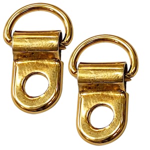 10mm D Ring Hooks With Single Hole for Picture Frame Hanger Clips for Hanging Family Photo Frames, Clocks, Art Crafts, DIY Projects