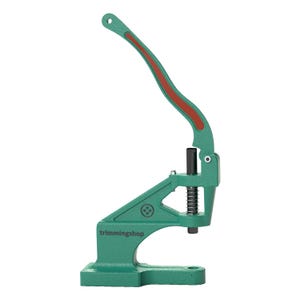 Pressa manuale verde: strumento per borchie, rivetti, occhielli